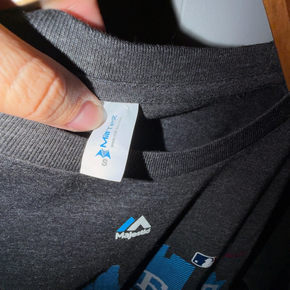 Men Gray LA Dodgers Graphic T-Shirt 2015 - Picture 4 of 4